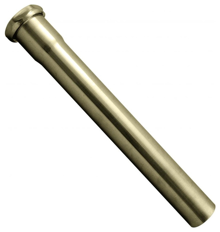 1.5" Od X 12" Slip Joint Extension Tube In Polished Brass