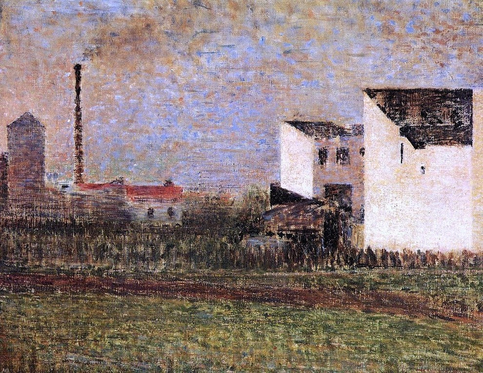 Georges Seurat Suburb - 21" x 28" Premium Canvas Print