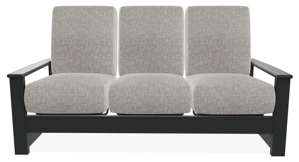 Leeward Deep Seat 3-Seat Outdoor Sofa, Hither Pewter/Graphite