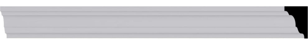 7/8"Hx5/8"Px96 1/8"L,1 1/8" Repeat, Edinburgh Traditional Smooth Crown Moulding