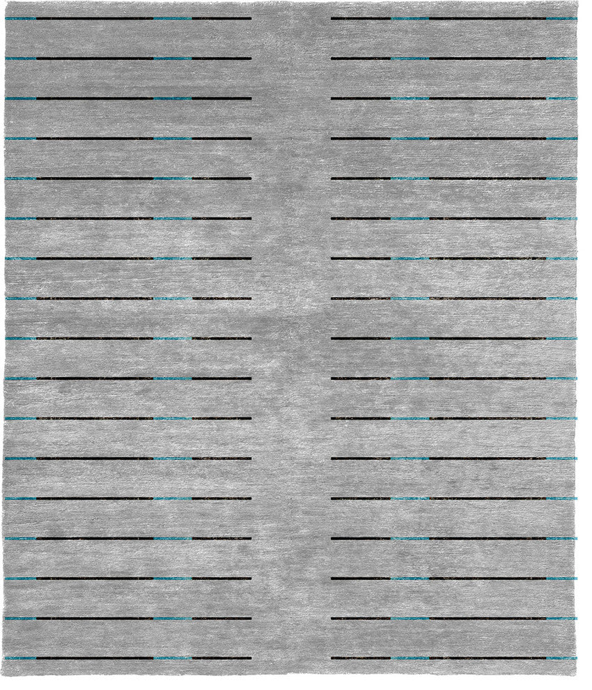 Carobbiite Hand Knotted Tibetan Rug, 6' Square