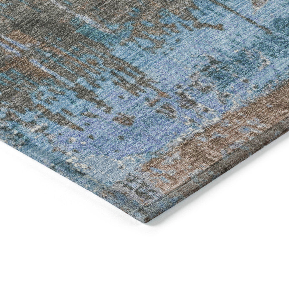 Machine Washable Indoor/Outdoor Chantille ACN1866 Taupe 1'8" x 2'6" Rug