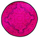 Overdyed One-of-a-Kind Hand-Knotted Area Rug Pink, 8' 1" x 8' 1"