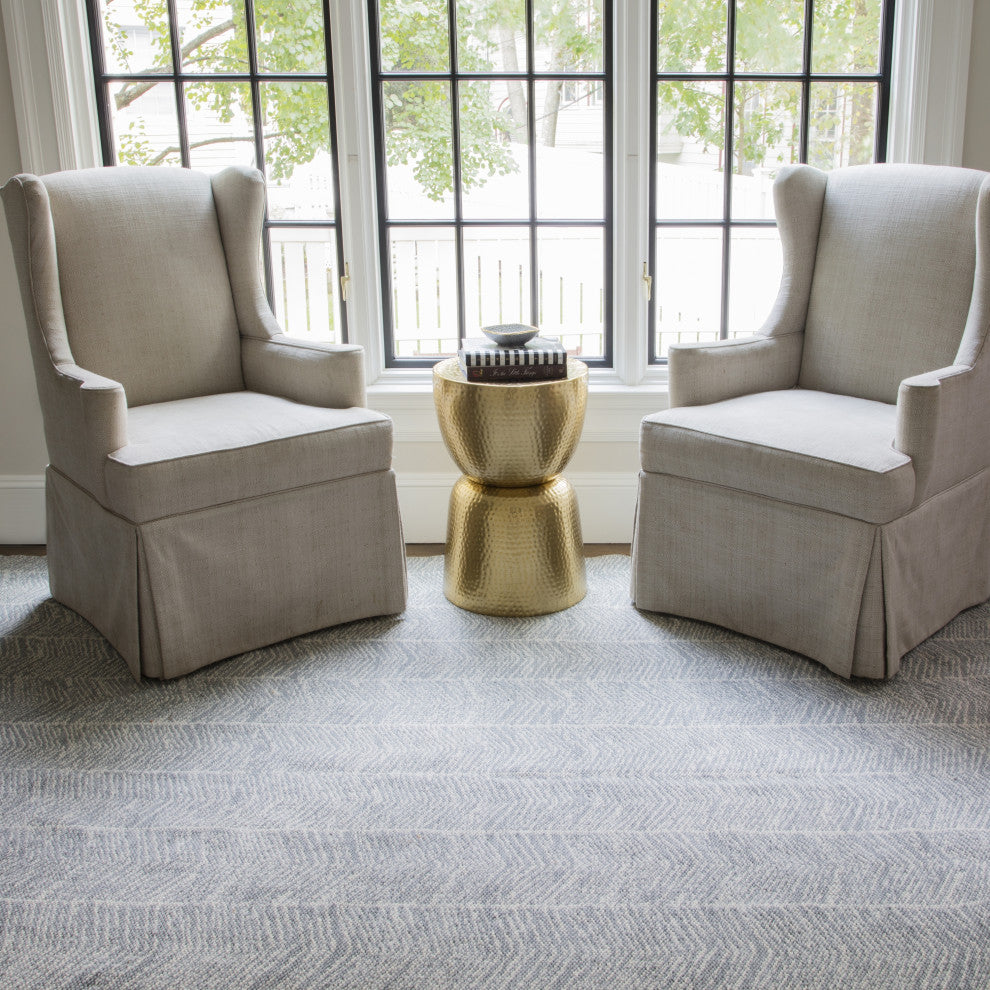 Erin Gates Easton Congress Indoor Outdoor Hand Woven Rug, Gray, 7'6"x9'6"