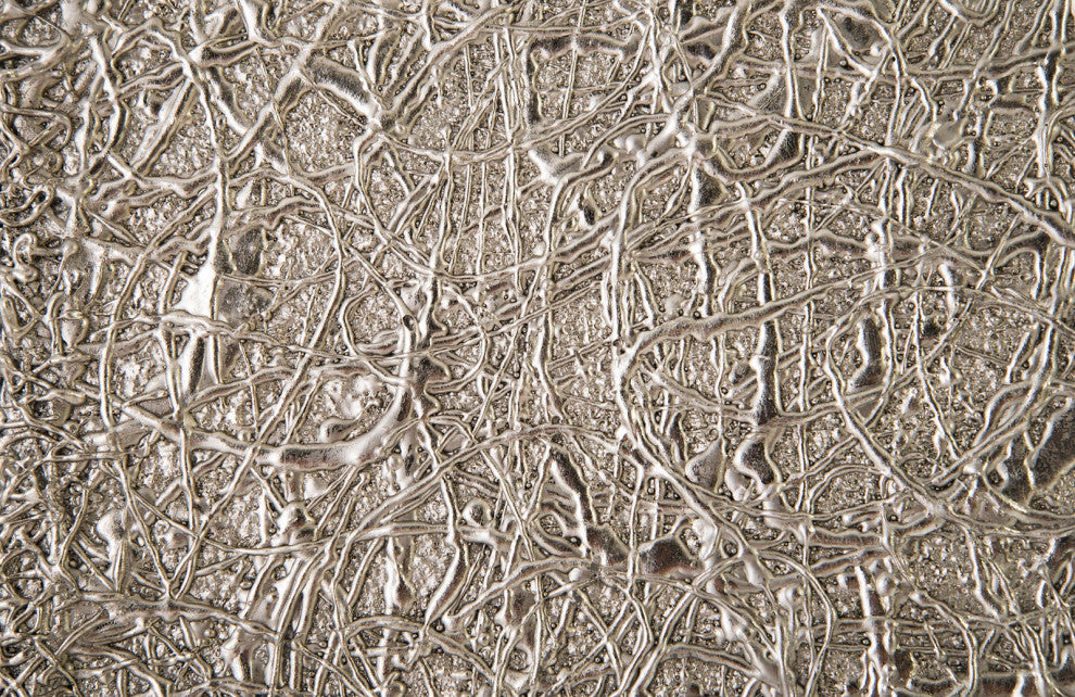 String Theory Pedestal, Silver Leaf, Large