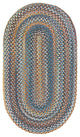 Capel Kill Devil Hill Medium Blue 0210_450 Braided Rugs - 9' 2" X 13' 2" Oval