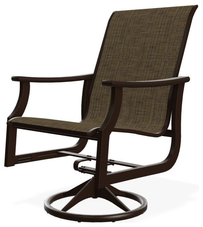 St. Catherine Sling Outdoor Swivel Rocker, Beacon/Kona