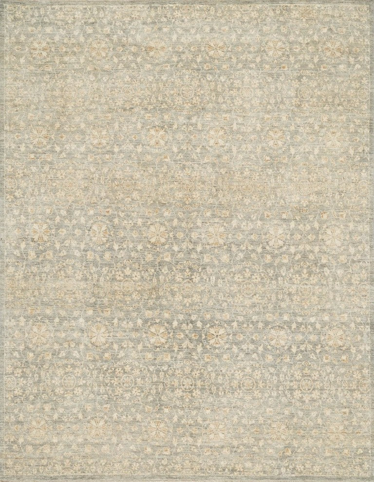 Hand Knotted Wool Essex Area Rug by Loloi, Limestone, 7'9"x9'9"
