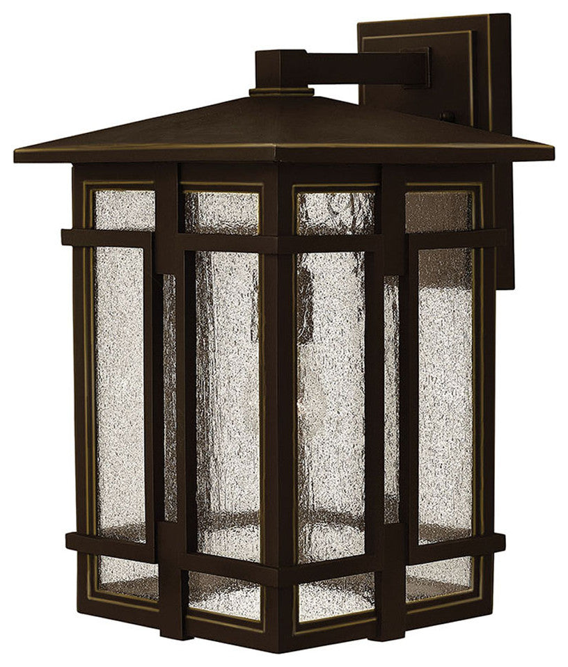 Hinkley Tucker Medium Wall Mount Lantern, Oil Rubbed Bronze