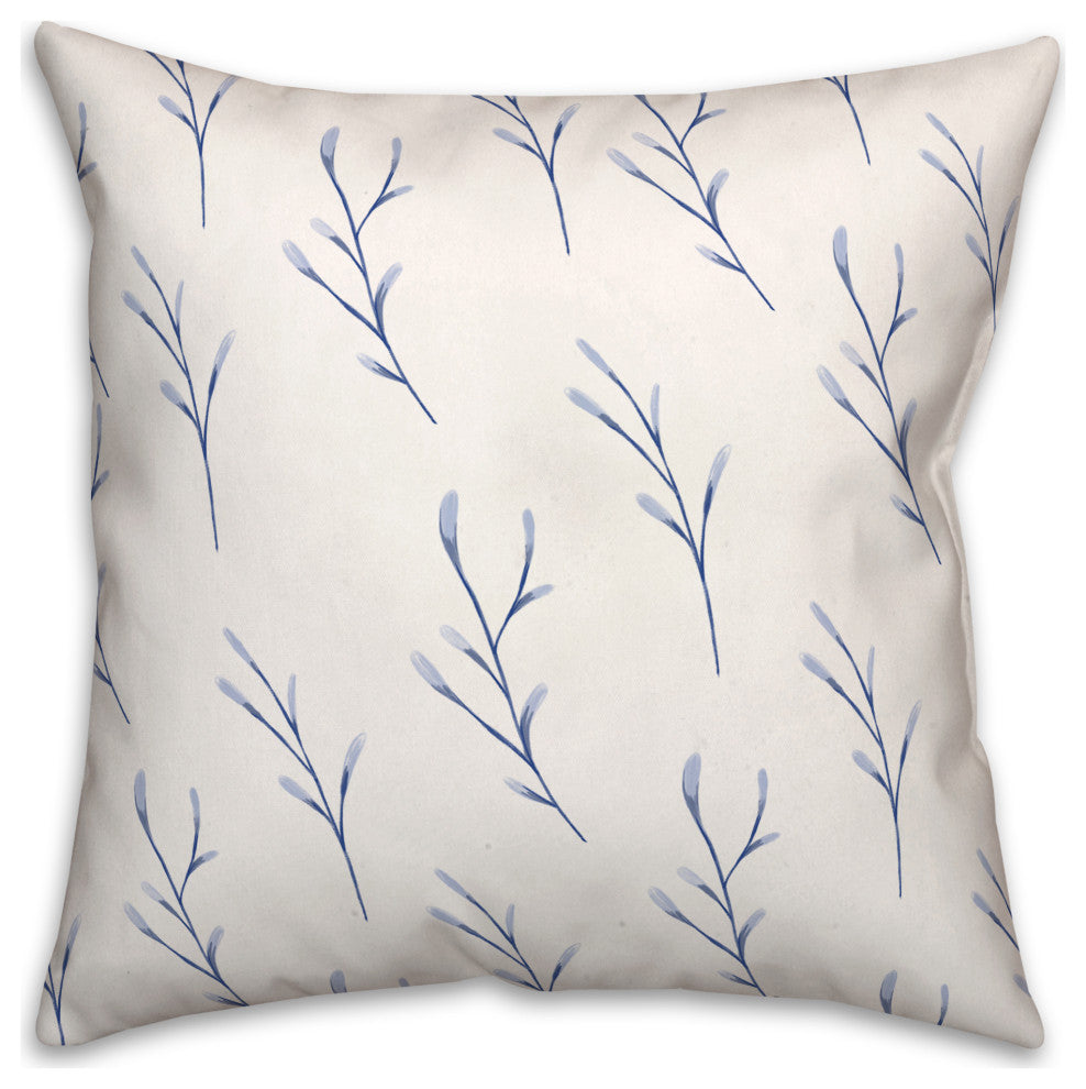 Coastal Plant Pattern 18x18 Indoor / Outdoor Pillow