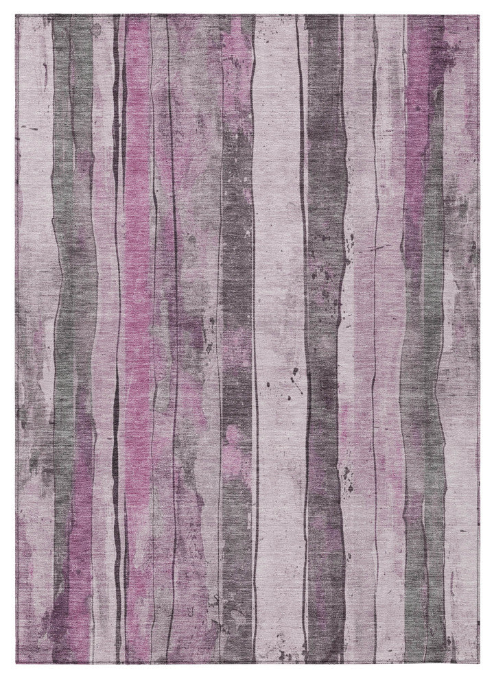 Machine Washable Indoor/Outdoor Chantille ACN1874 Pink 8' x 10' Rug