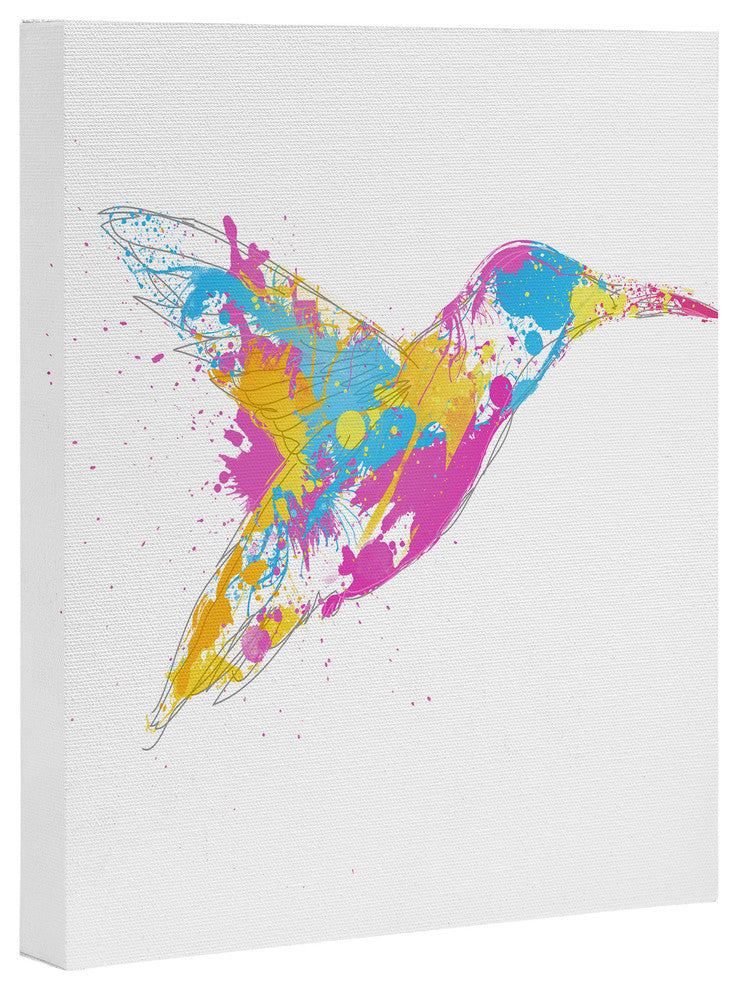 Deny Designs Robert Farkas Bird Of Colour Art Canvas