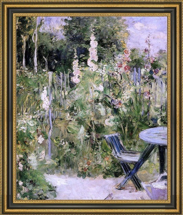 Berthe Morisot Rose Tremiere Framed Premium Canvas Print, 20"x25"
