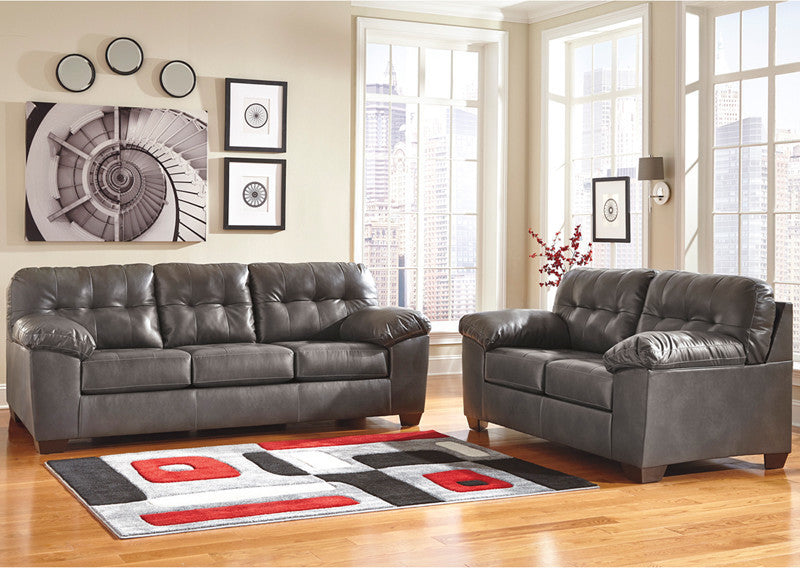 Signature Design by Ashley Alliston Living Room Set, Gray DuraBlend