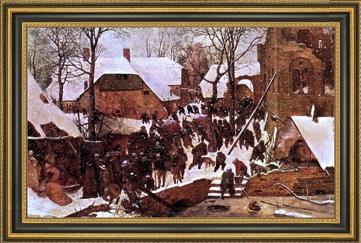 The Elder Pieter Bruegel Adoration of the Kings in the SnowCanvas Print, 18"x27"