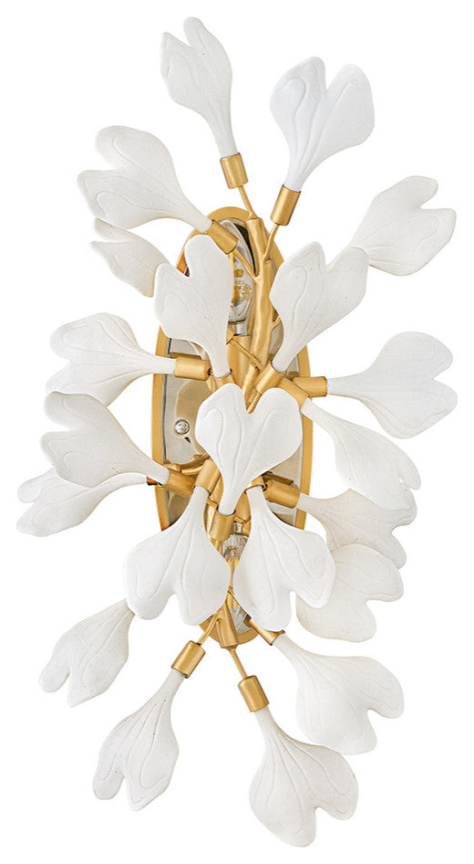 Fredrick Ramond Audra Medium Two Light Sconce, Deluxe Gold