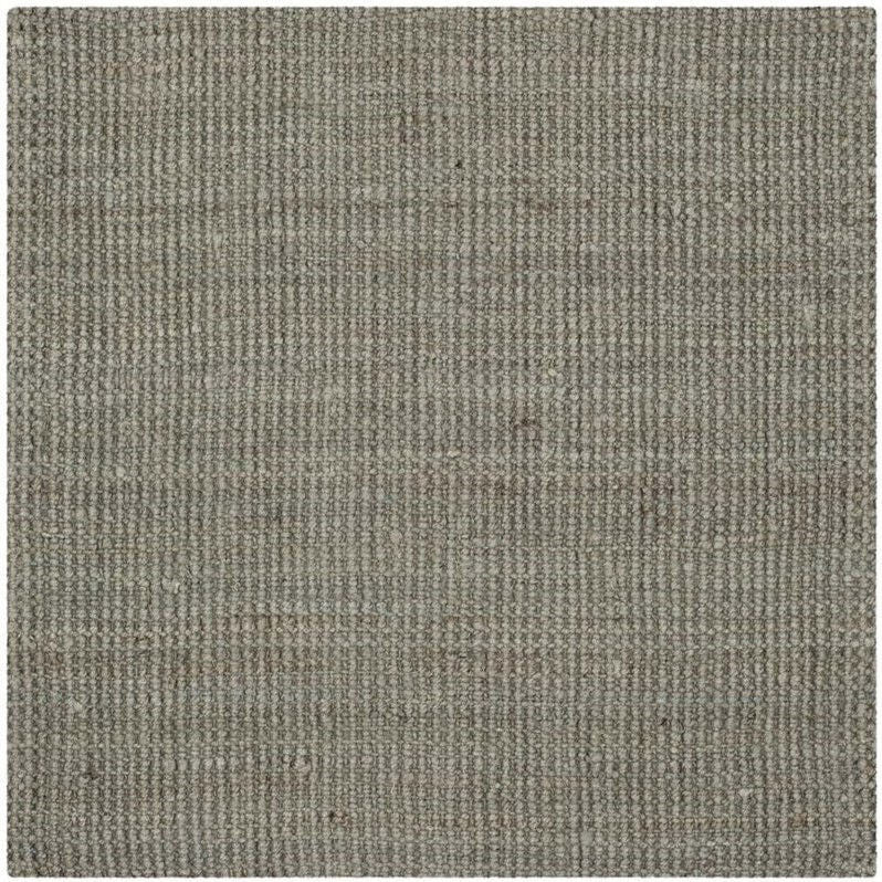 Safavieh Natural Fiber Nf730B Solid Color Rug, Grey, 5'x5'