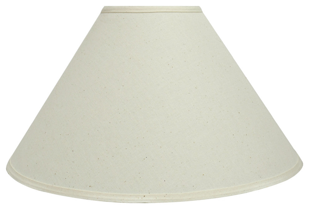 32204 Hardback Empire Shaped Spider Lamp Shade, Off White, 19" wide, 6"x19"x12"