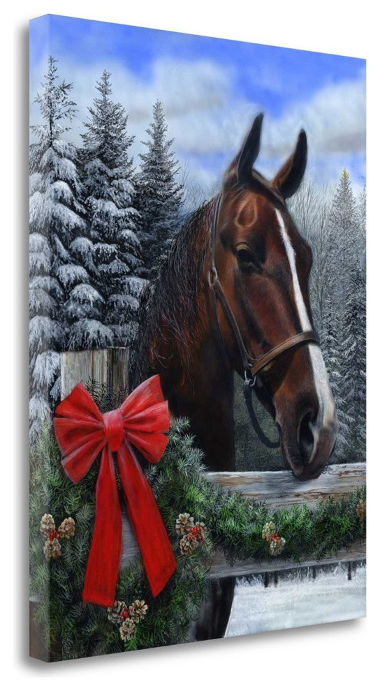 "Holiday Horse" By Kevin Daniel, Giclee Print on Gallery Wrap Canvas
