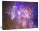 Blur Fractal Sky with Stars, Abstract Canvas Art Print, 20x12