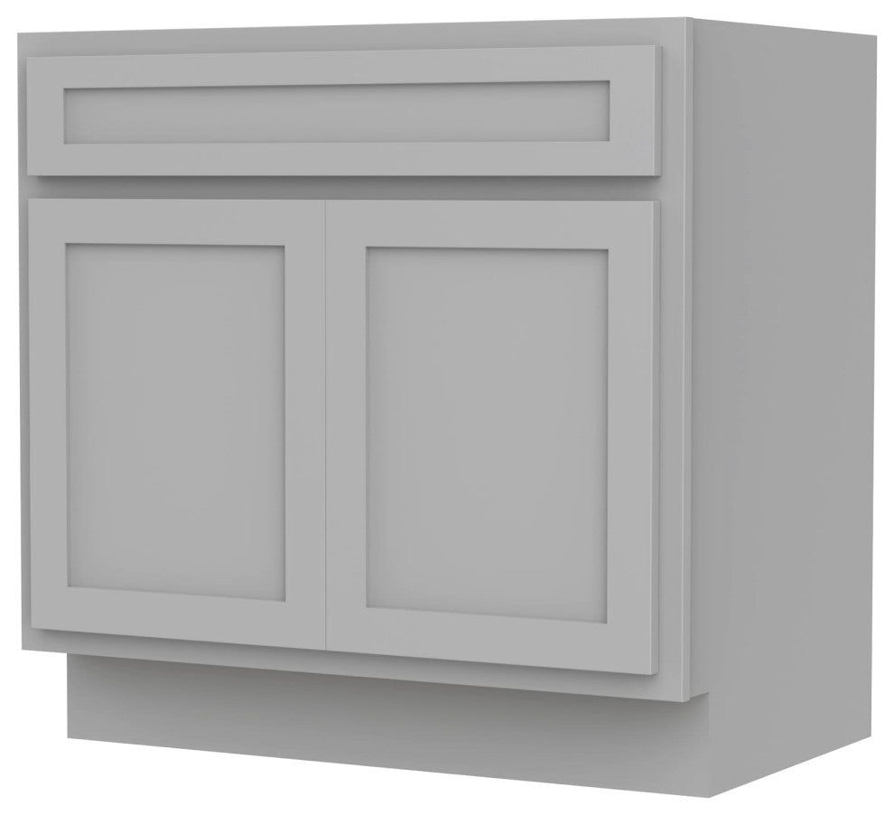 Vanity Art Vanity Base Cabinet, No Top, 36", Gray
