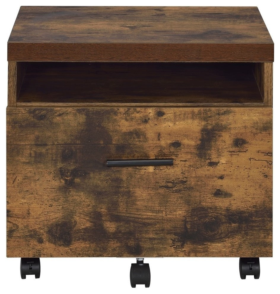 Acme Bob File Cabinet, Weathered Oak