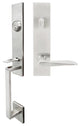 Ecco Lever, Tubular Entry Handleset, Right Hand Reverse, Satin Stainless Steel