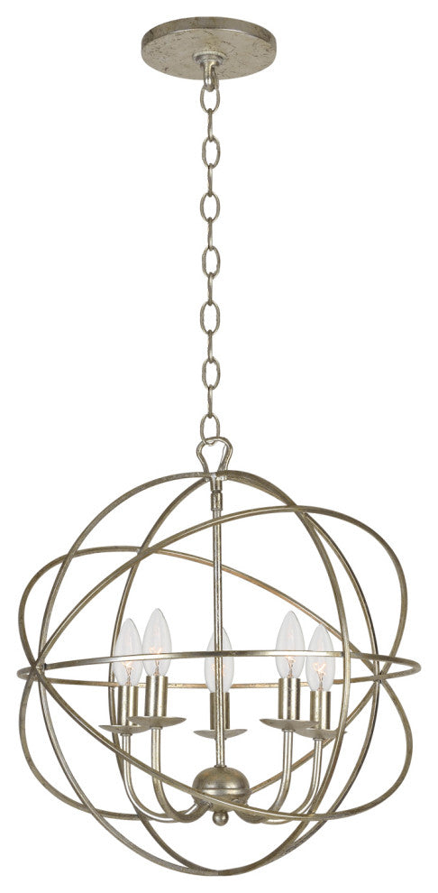 Elight 5 Light Silver Mini Chandelier
