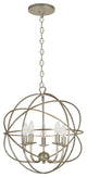 Elight 5 Light Silver Mini Chandelier