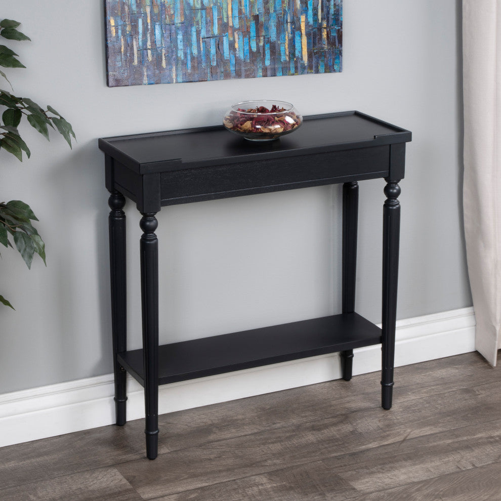 Aubrey Console Table, Black