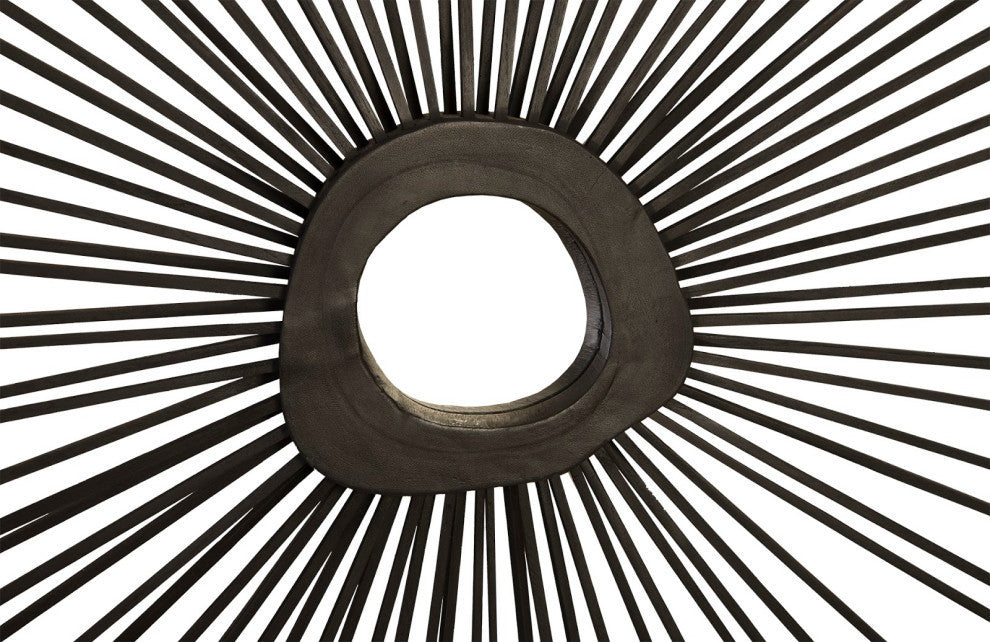 Spoke Mirror, Burnt, Round