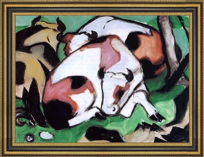 Franz Marc Ruhende Kuhe (Kauernder Steir)