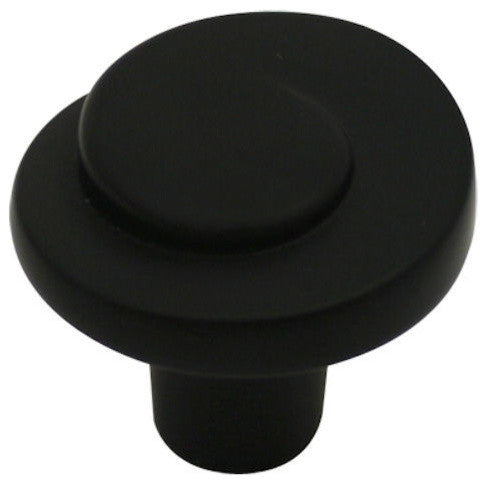 Cosmas 775AS Cabinet Swirl Knob, Set of 5, Flat Black