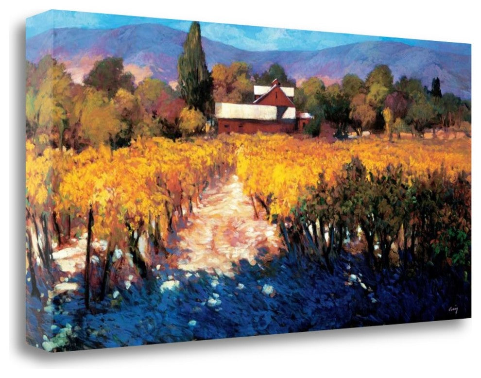 "Vineyard Afternoon" By Philip Craig, Giclee Print on Gallery Wrap Canvas