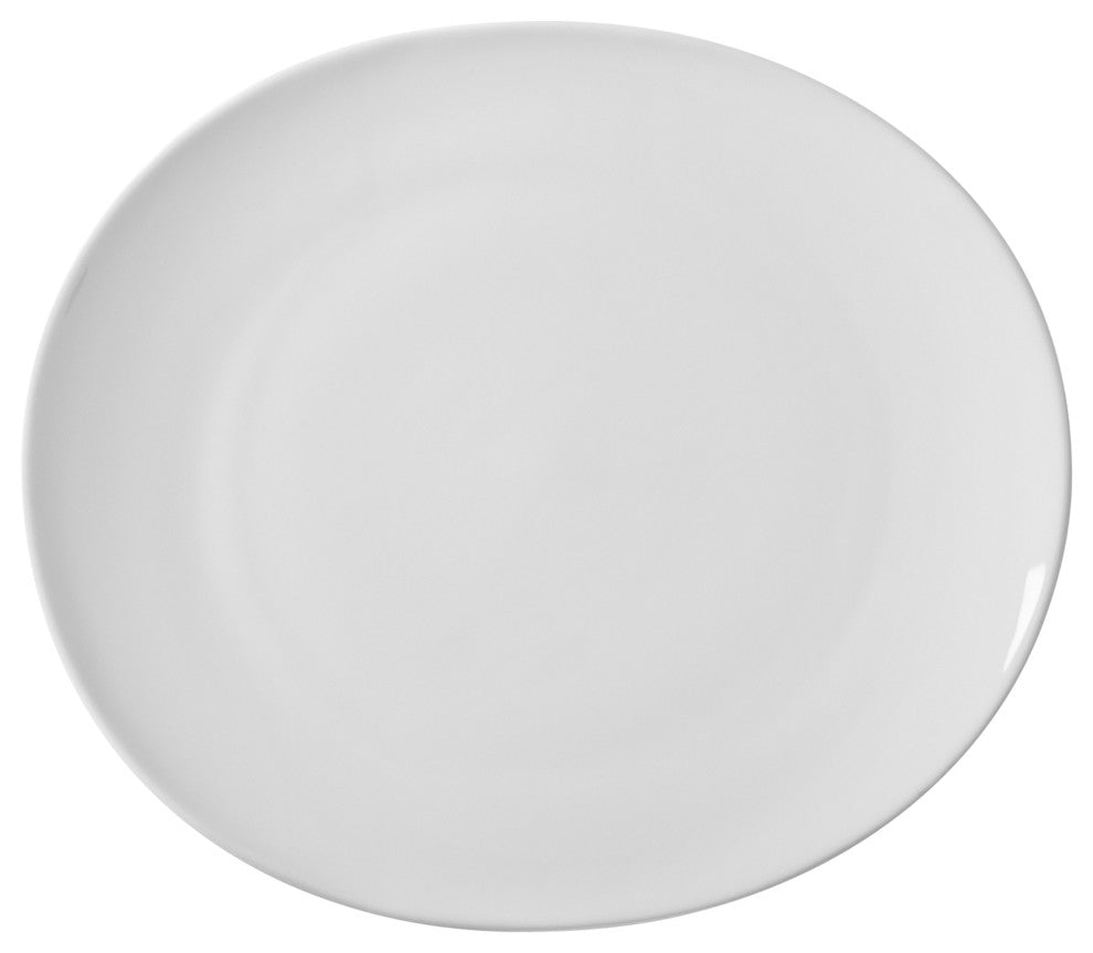 Royal Oval White Salad and Dessert Plates, Set of 6