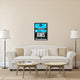"AMS Amsterdam Luggage Tag 1" Fine Art Print
