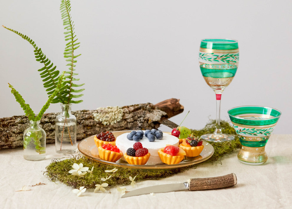 Christmas Garland Cosmopolitan Glasses, Set of 2