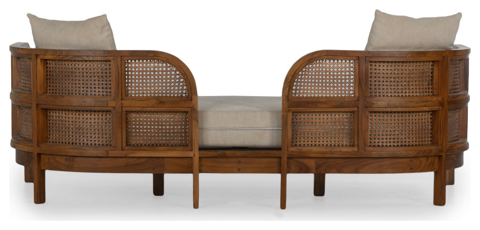 Nest Cane Recycled Teak Daybed