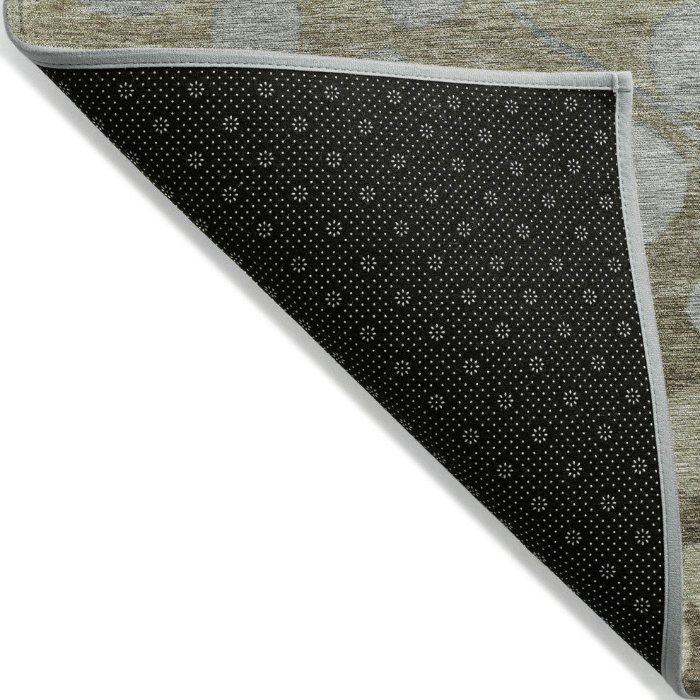 Machine Washable Indoor/Outdoor Chantille ACN1900 Khaki 2'3" x 7'6" Runner Rug