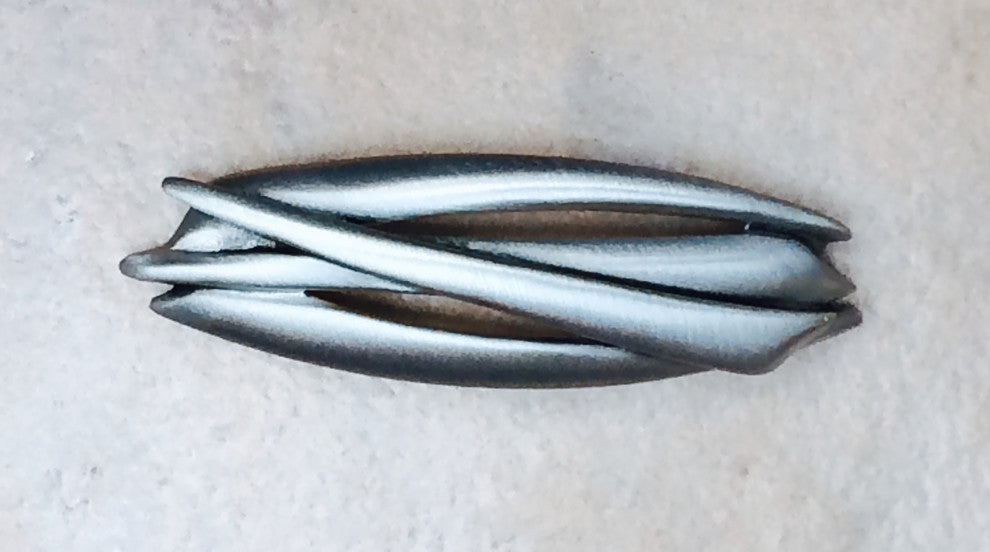 Woven Reeds Pull, Oil Rub Bronze, 1''x3''
