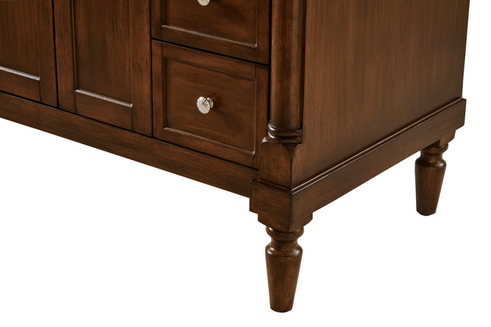 Elegant 42" Single Bathroom Vanity in Walnut