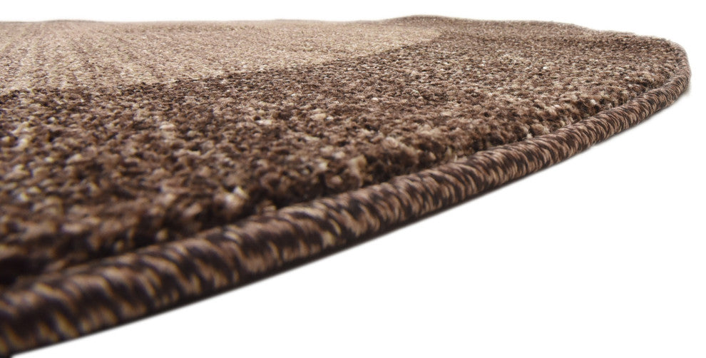 Unique Loom Light Brown Del Mar Abigail 6' 0 x 6' 0 Round Rug