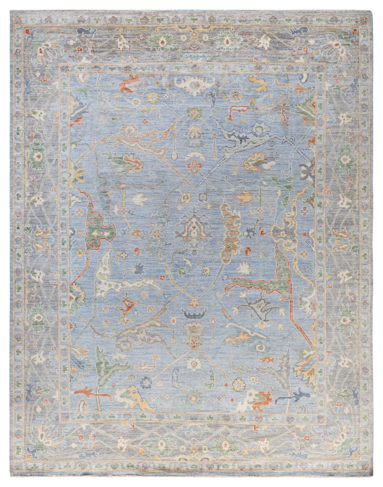 Oushak One-of-a-Kind Hand-Knotted Area Rug Gray, 8'1" x 10'3"