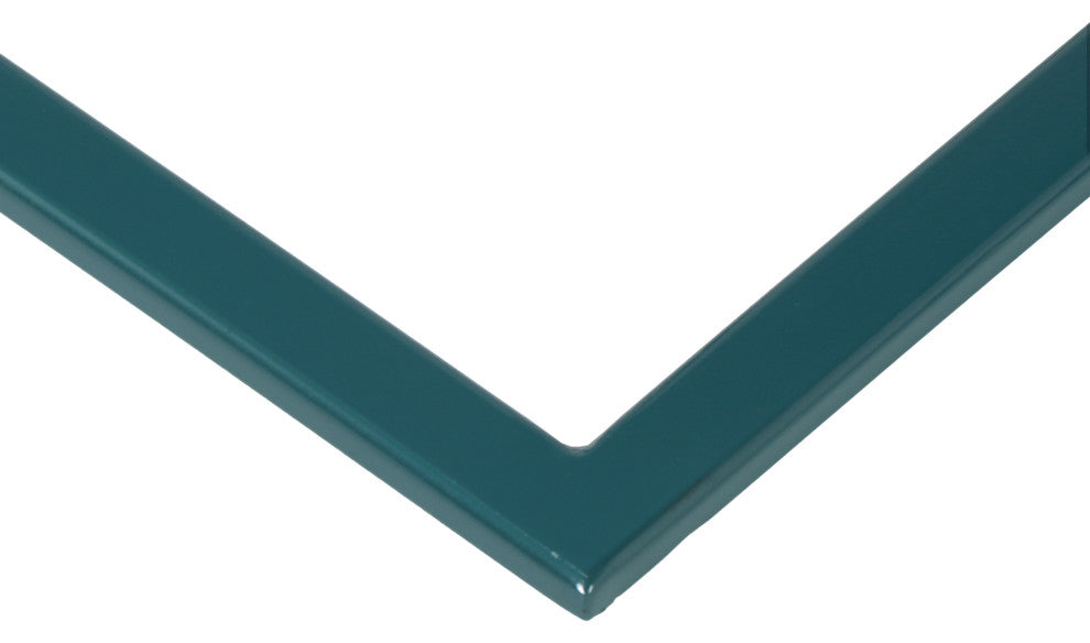 Elements, Tanu, C-Table Enamel Top End Table, Teal