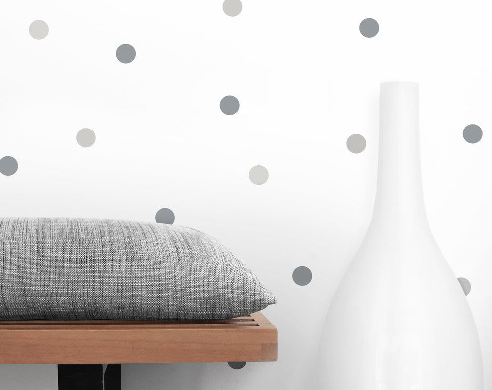 Dot Wall Decals, Gray