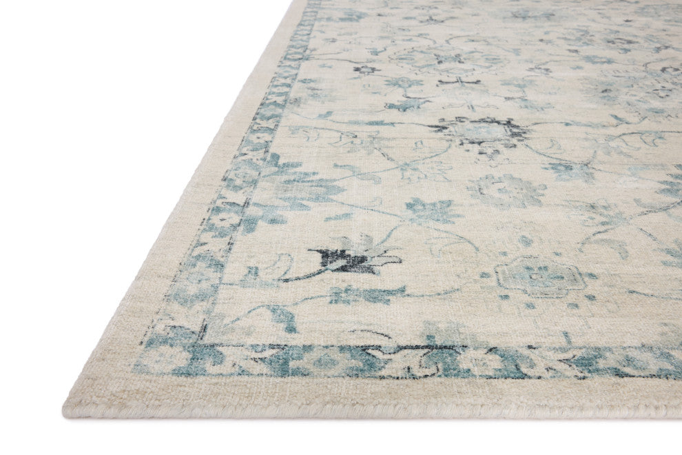 Loloi Marcella Blue / Ivory 5'-6" x 8'-6" Area Rug