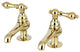 Kingston Brass Basin Faucet With Metal Lever Handle, Polished Brass