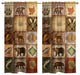 Plaid Lodge Patch 84"x50" Window Curtain