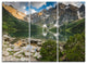 "Sunset Over High Mountains" Art Print Canvas, 3 Panels, 36"x28"