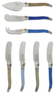 7 Piece Laguiole Cream And Blue Cheese Knife And Spreader Set